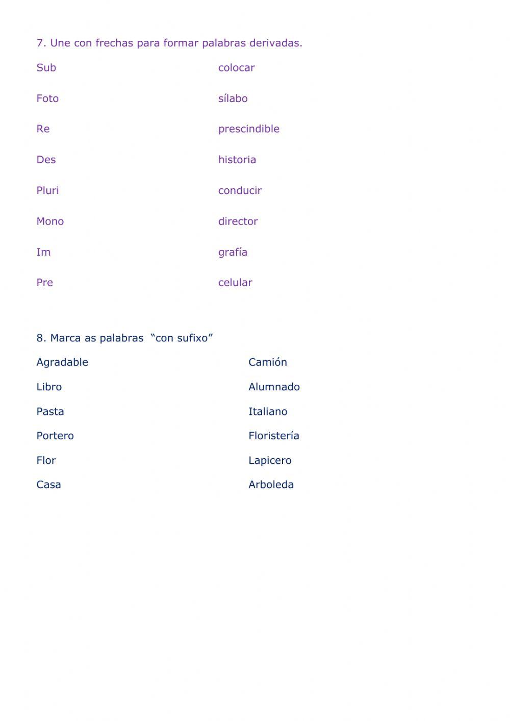 Masculino-feminino, prefixos