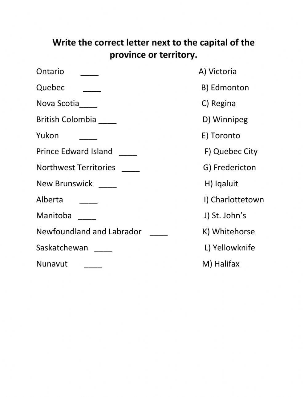 447105 | Capitals of Canadian Provinces and Territories | 447105-capitals-of-canadian-provinces-and-territories