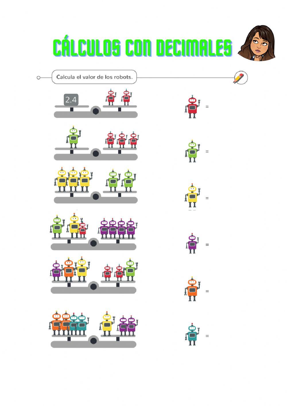 Cálculos con decimales