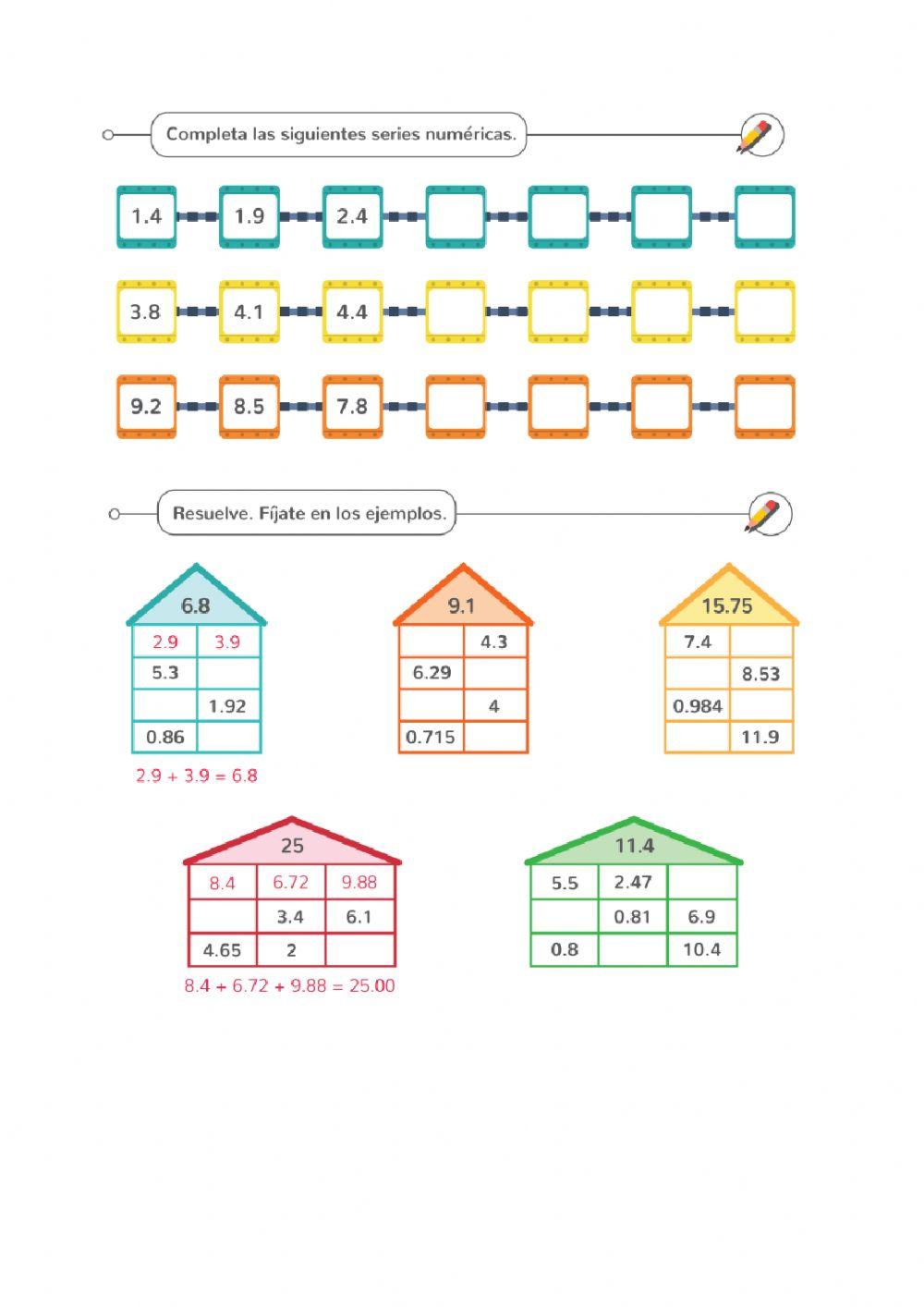 Cálculos con decimales