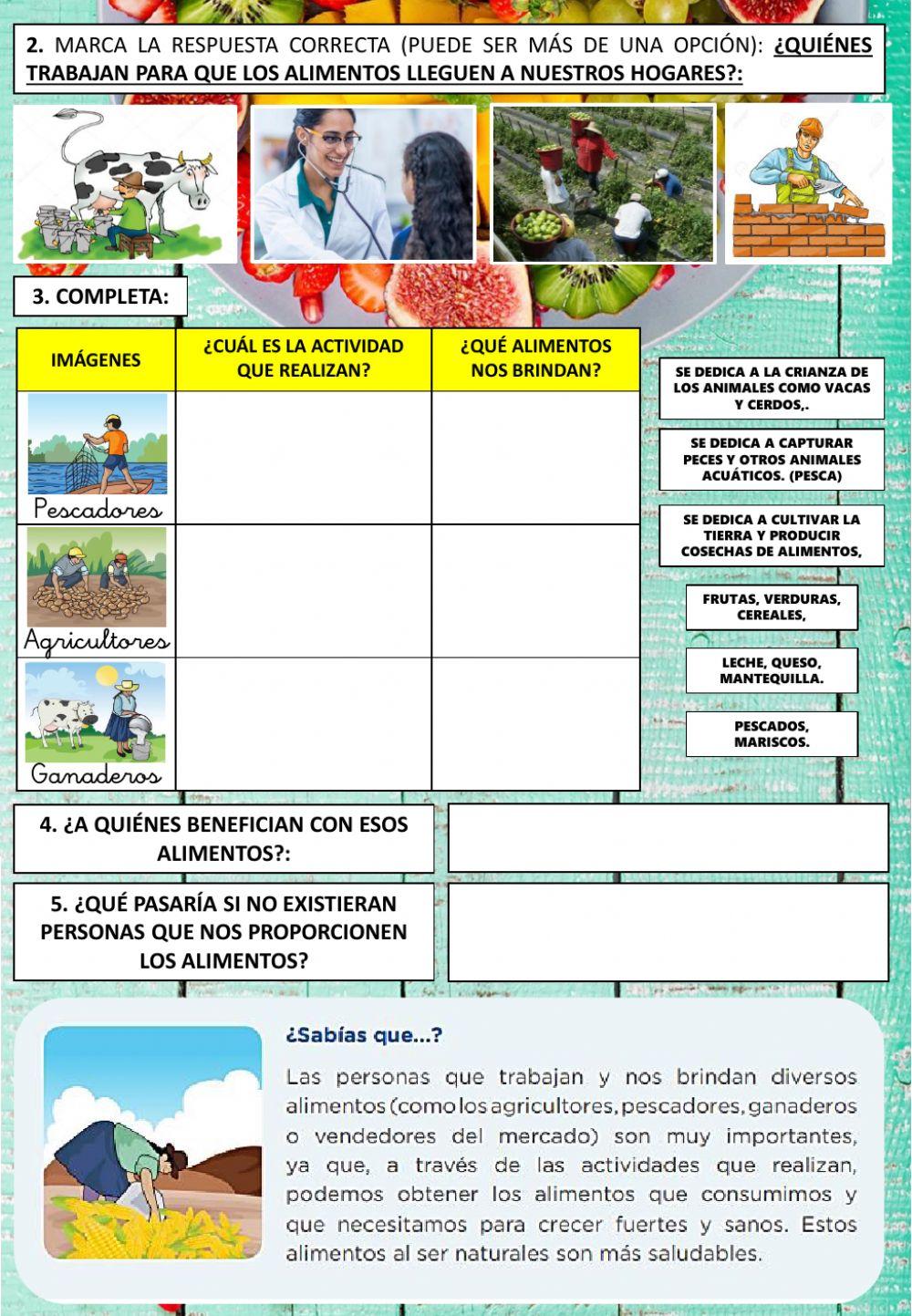 ¿qué alimentos saludables encontramos en nuestra localidad?