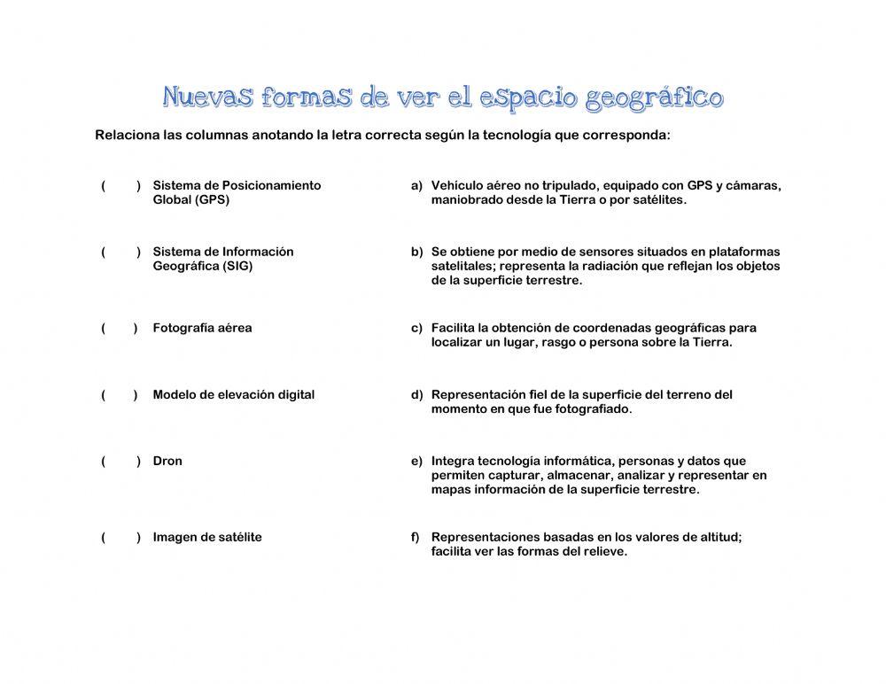 Nuevas formas de ver el espacio geográfico
