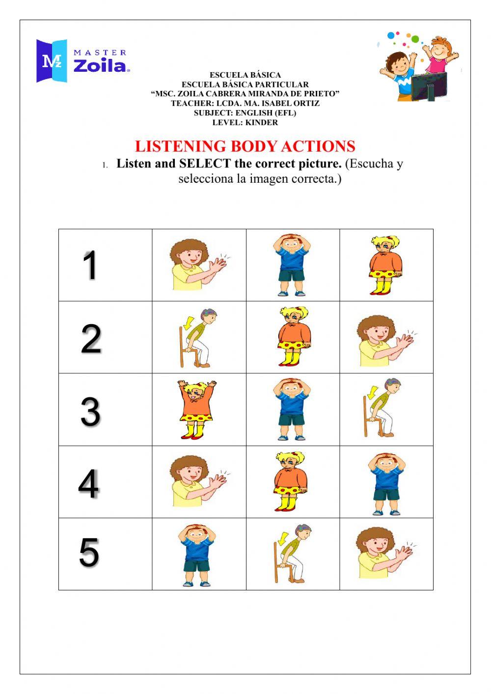 Body actions