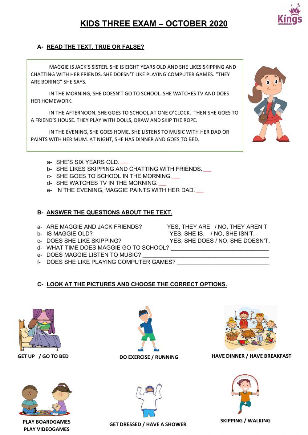 MIDTERM (october) KIDS 3