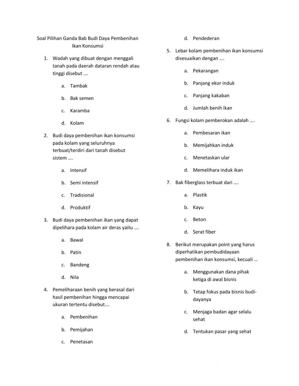 Soal bab 3 prakarya 26 oktober 2020