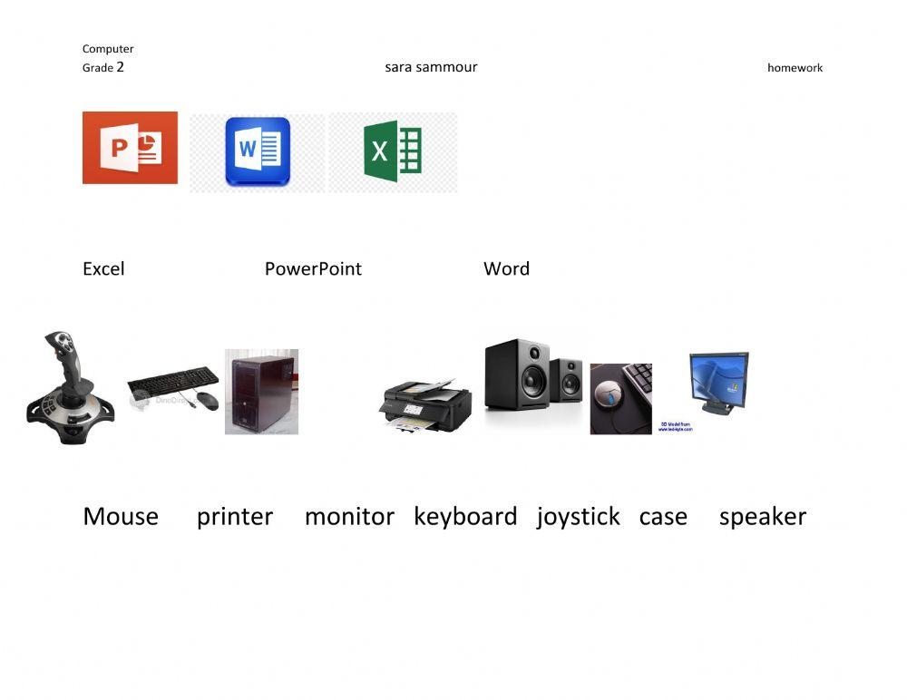 447601 | Computer | Sara Z G Sammour | LiveWorksheets