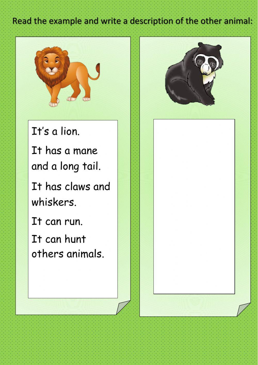 Animals and their abilities