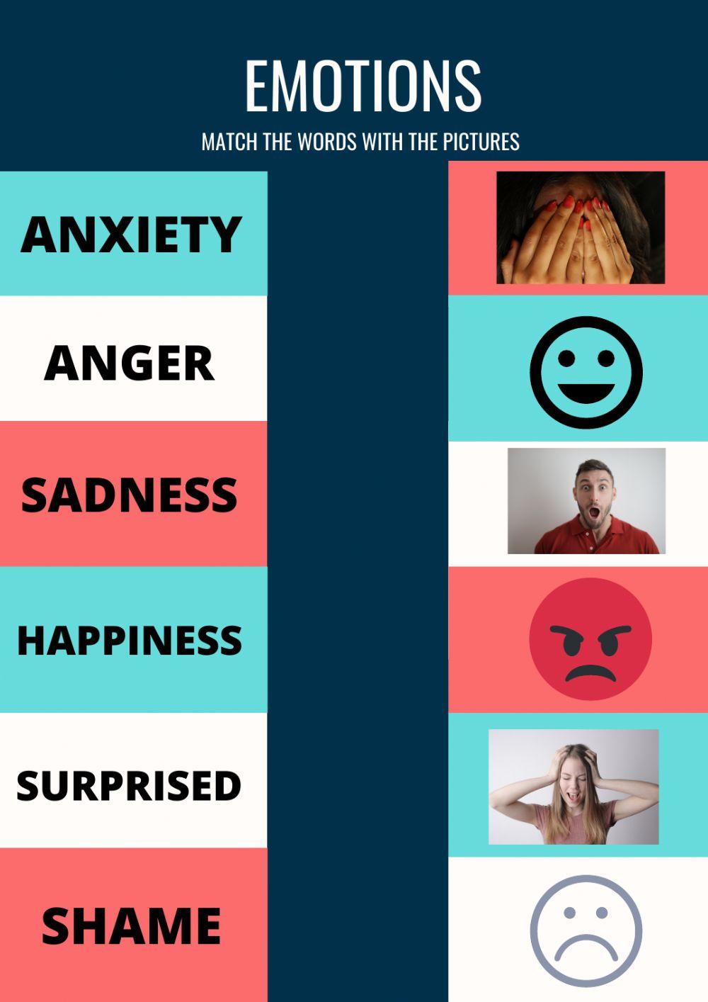 Match the emotions domi