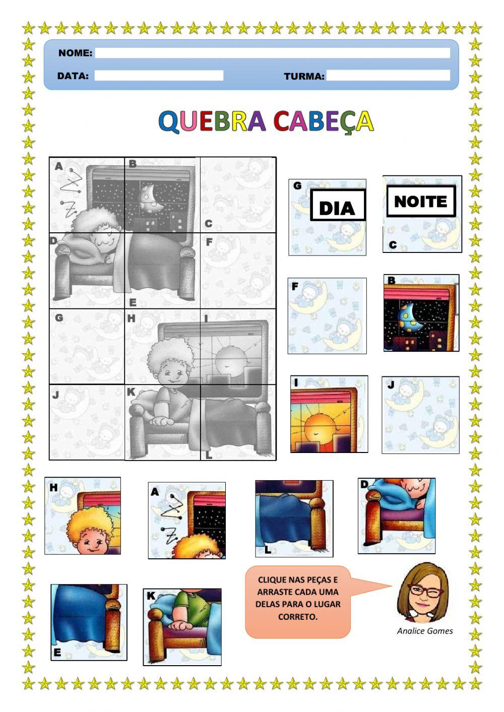 Quebra-Cabeça Dia e Noite