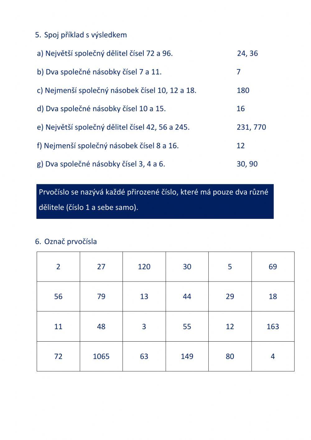Dělitelnost celých čísel