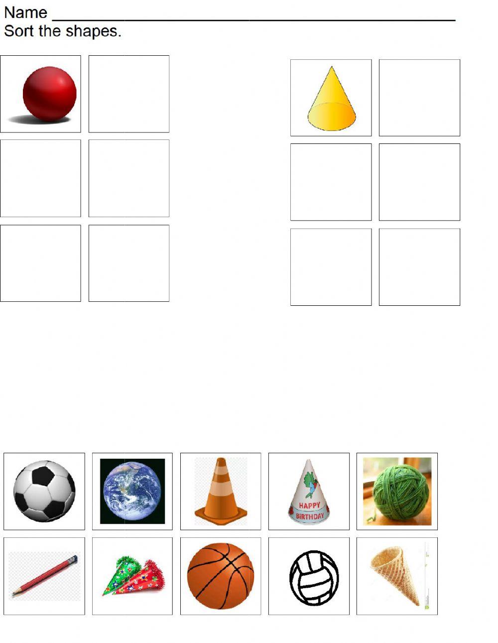 Sphere and Cone sort