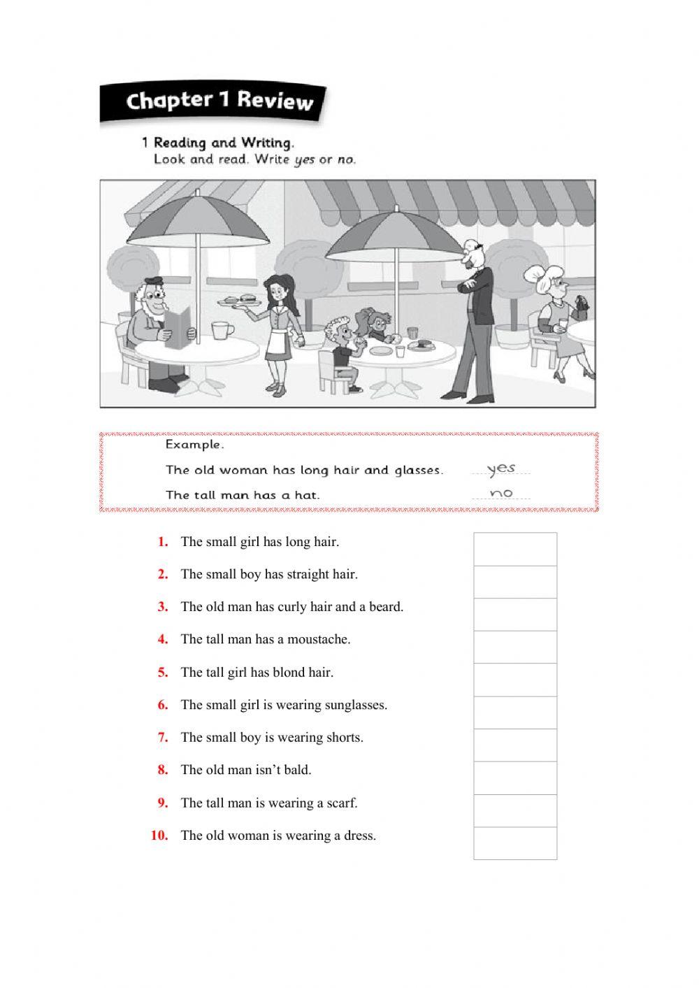 Describing people (appearance and clothes) - At the Café