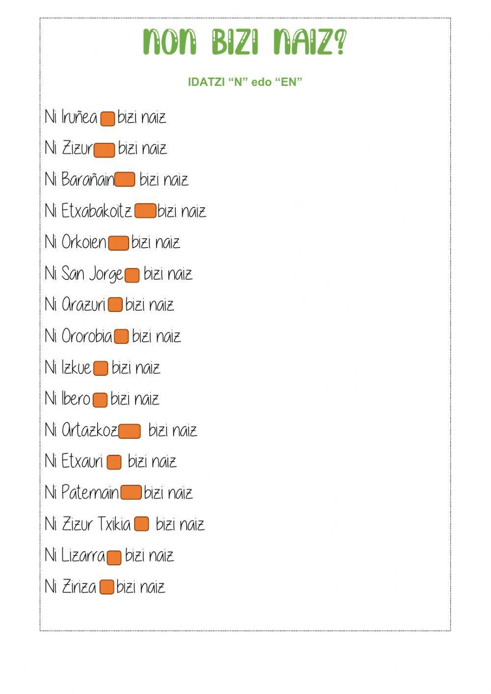 Non bizi naiz?