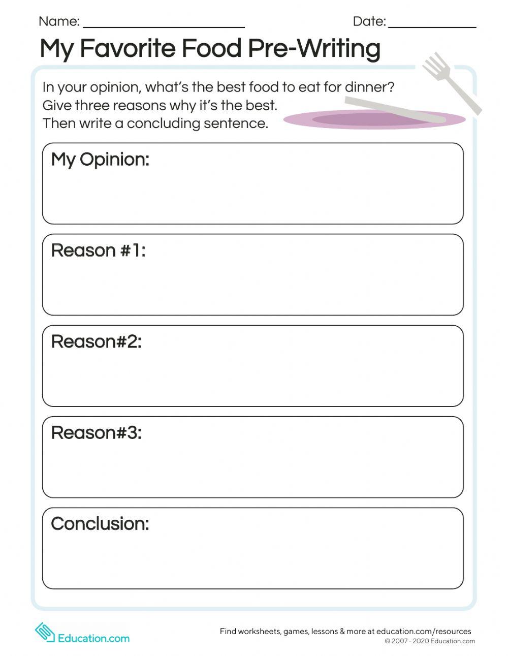 Opinion writing Ellen Fahy Live Worksheets