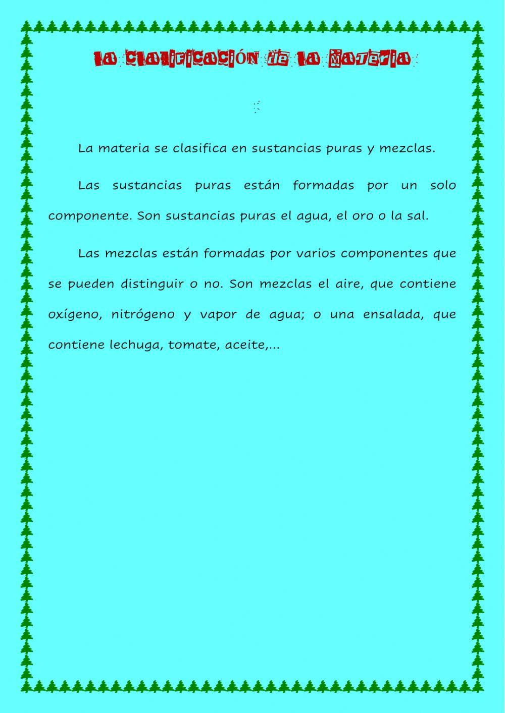 La materia y sus propiedades