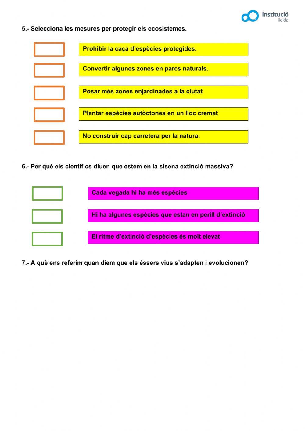 Ecosistemes i ésser humà Ecosistemes i ésser humà