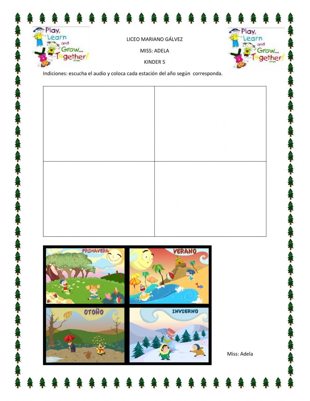 Las estaciones del año
