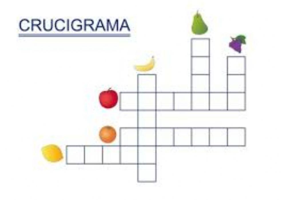 Crucigrama de frutas