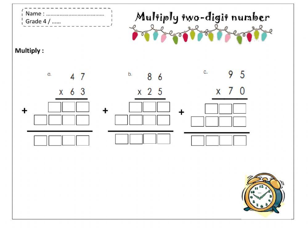 Multiply by two-digit number