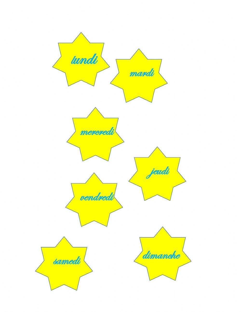 les jours de la semaine