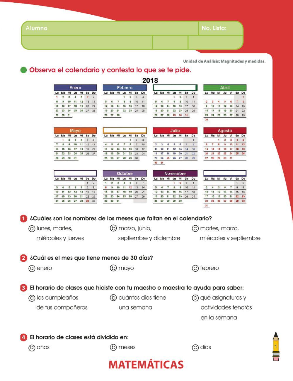 Evaluación 1° trimestral de matemáticas