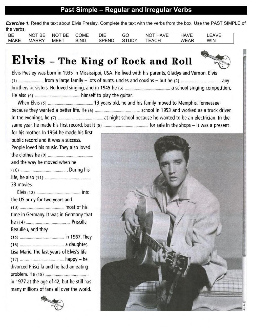 Past Simple - Regular and Irregular Verbs