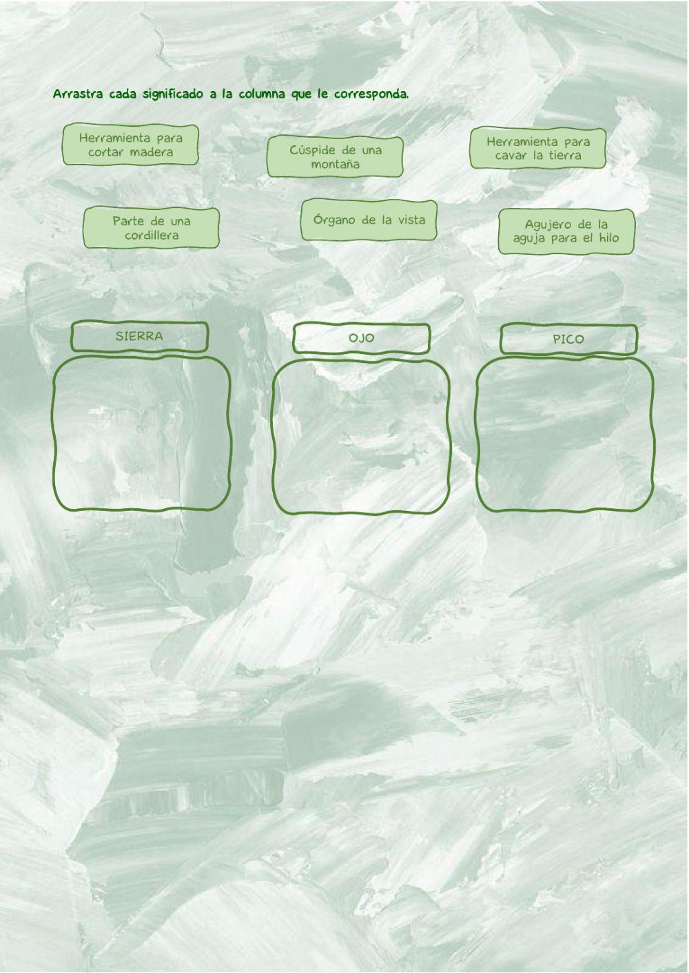 Palabras polisémicas