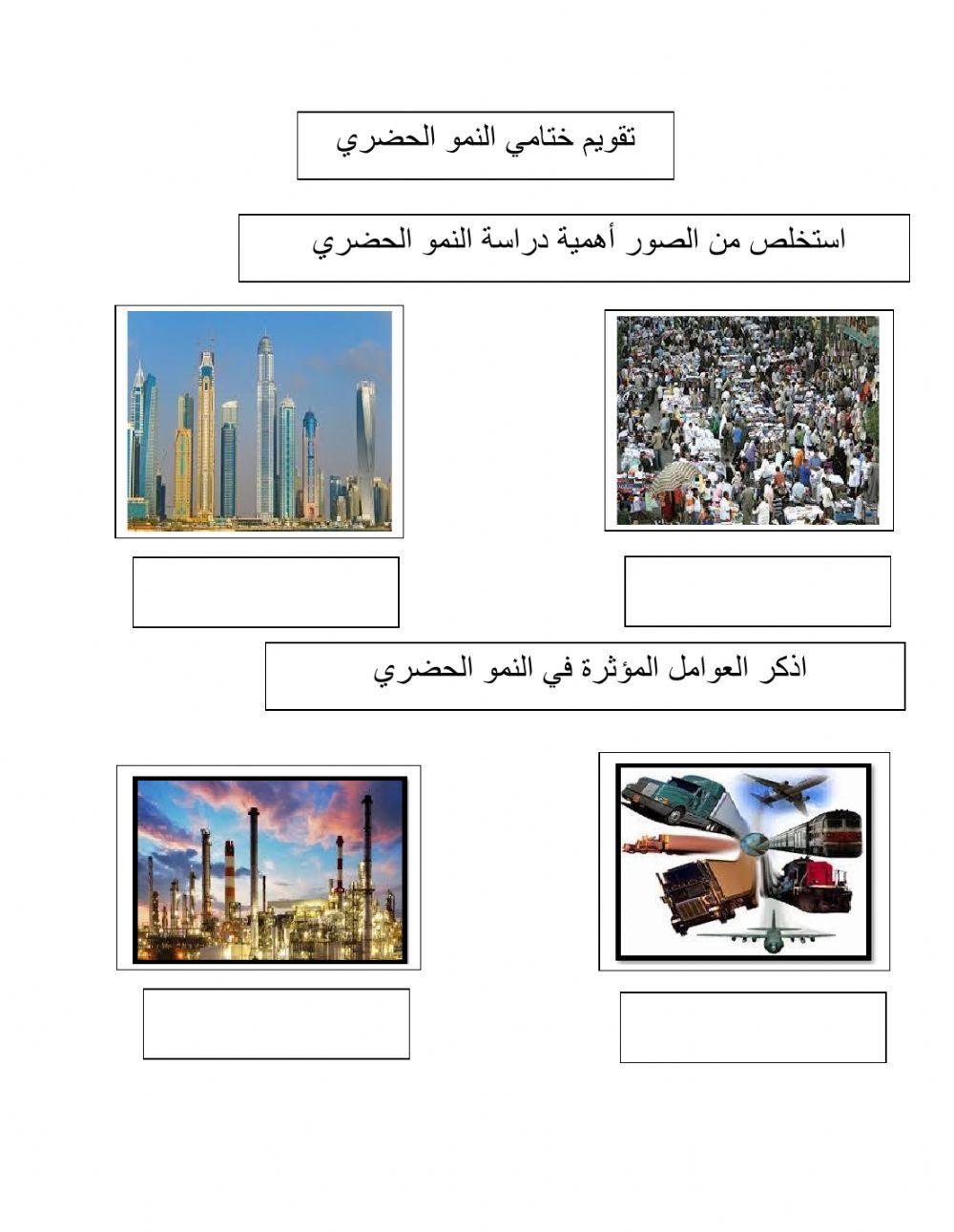تقويم ختامي النمو الحضري