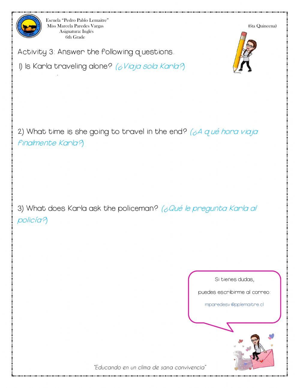 6th Grade - Let's Travel