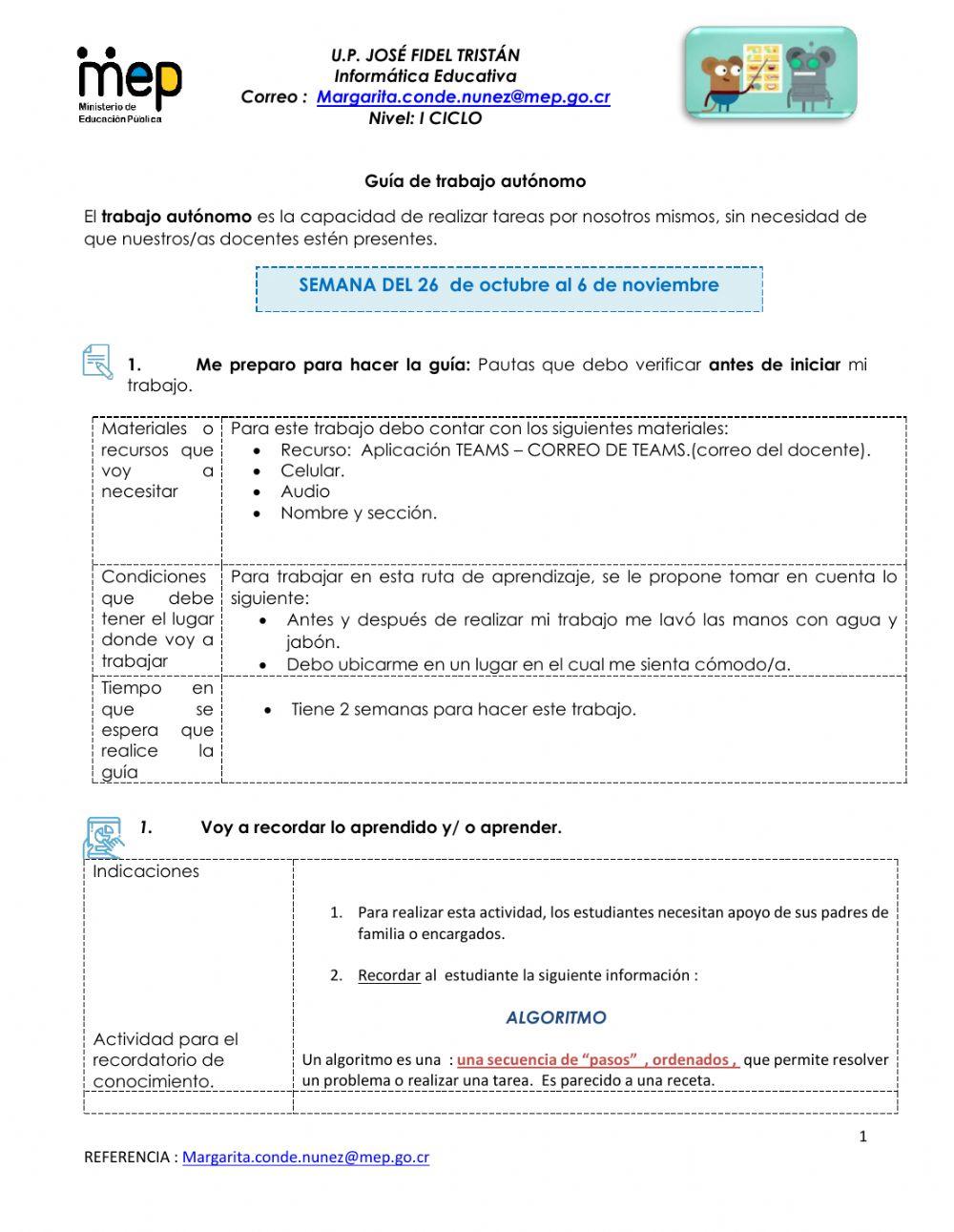 Secuencias o patrones