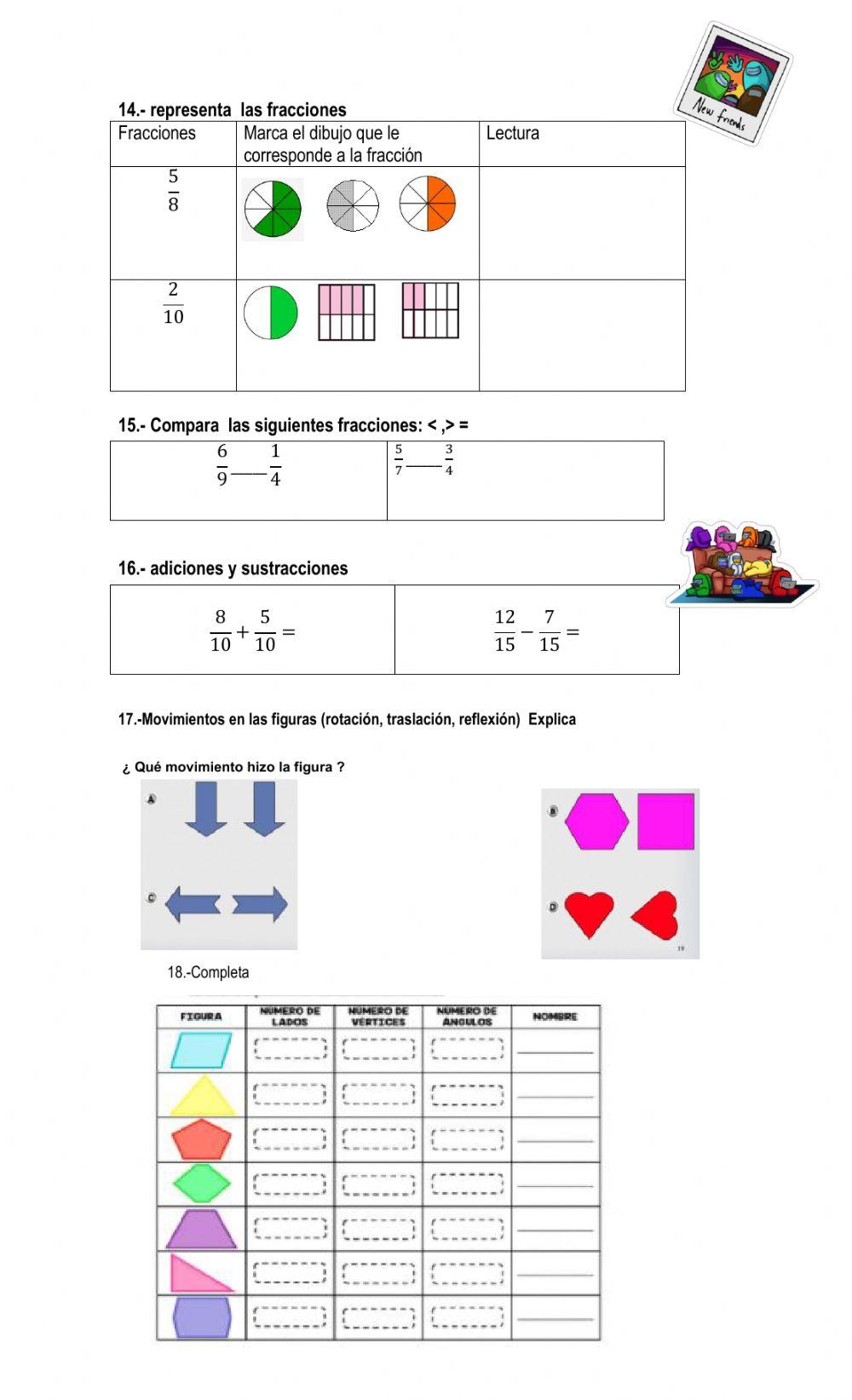 Guia de repaso para 3ro básico