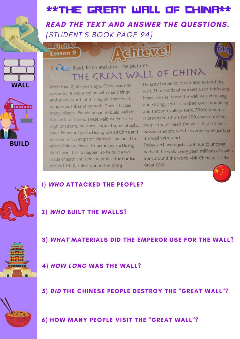 Reading-The Great Wall of China