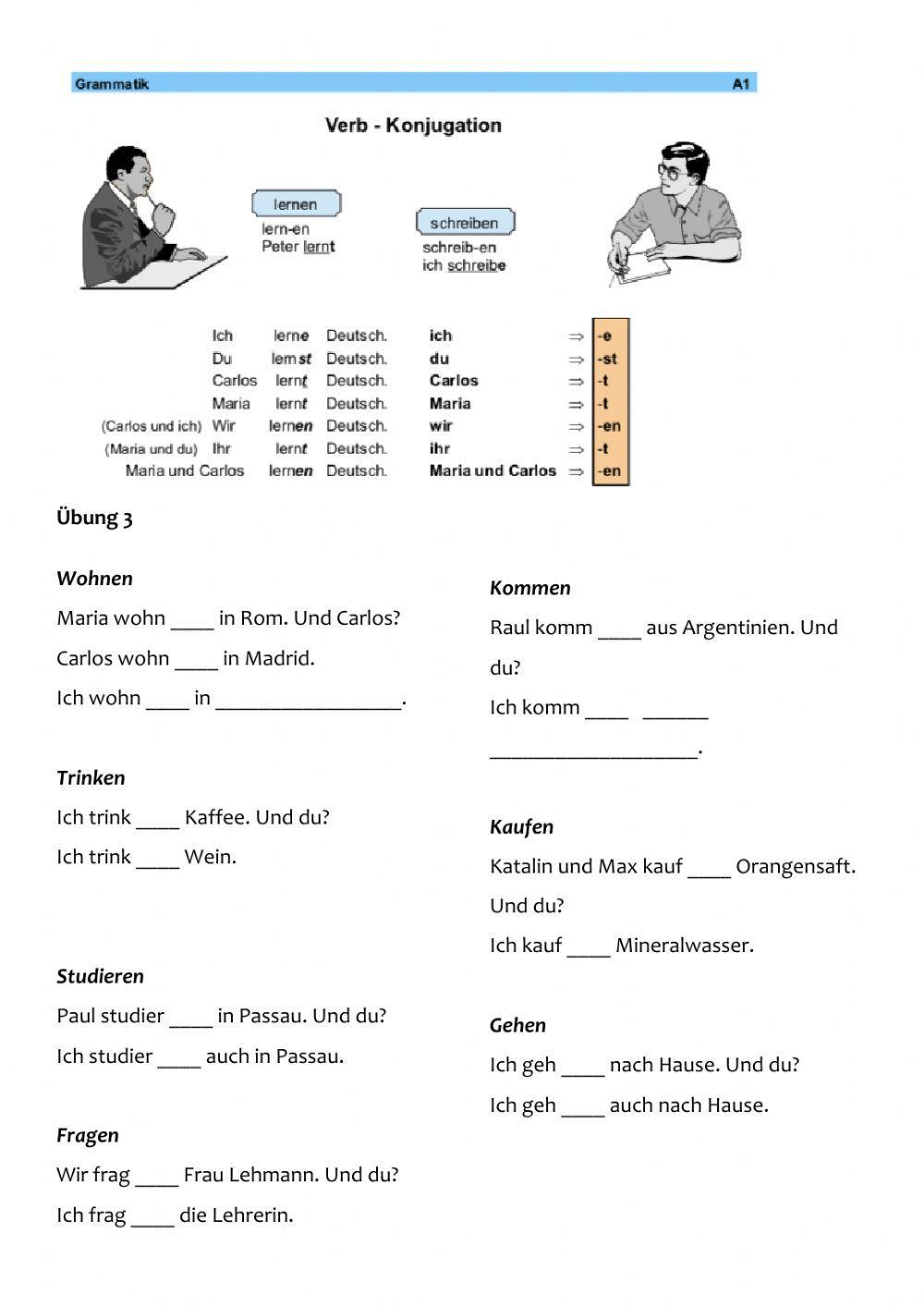 Regelmäßige Verben 3.2