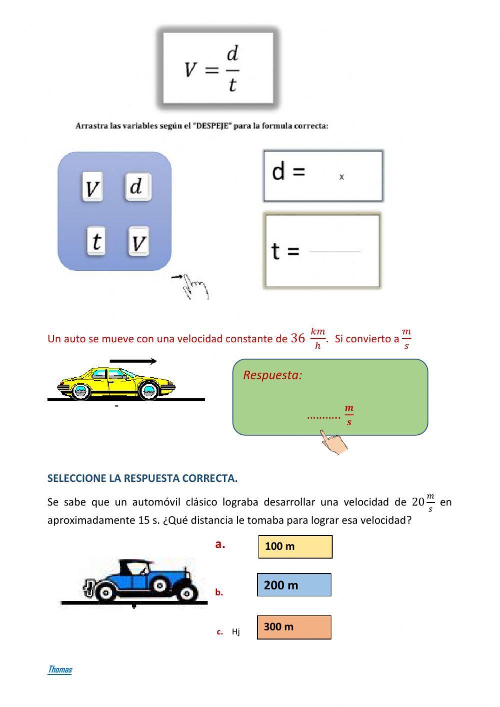 Movimiento Rectilíneo Uniforme