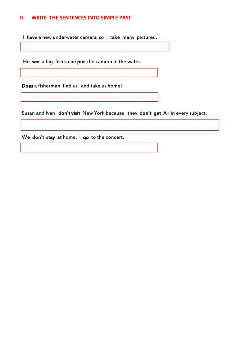 MY EVIDENCE : Reading and Grammar  - Unit7