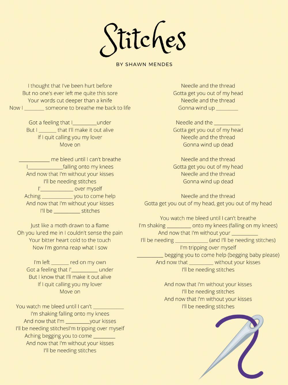 Present Continuous - The Climb & Stitches