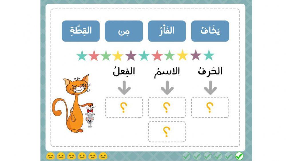 اسم فعل حرف