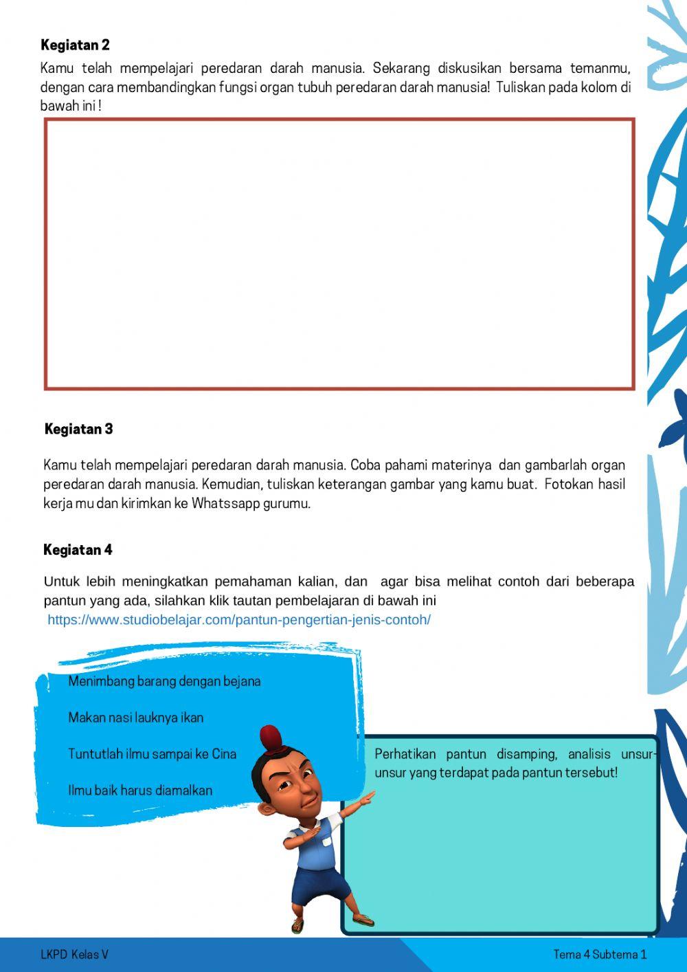 LKPD Kelas 5 tema 4 subtema 1 pb 1