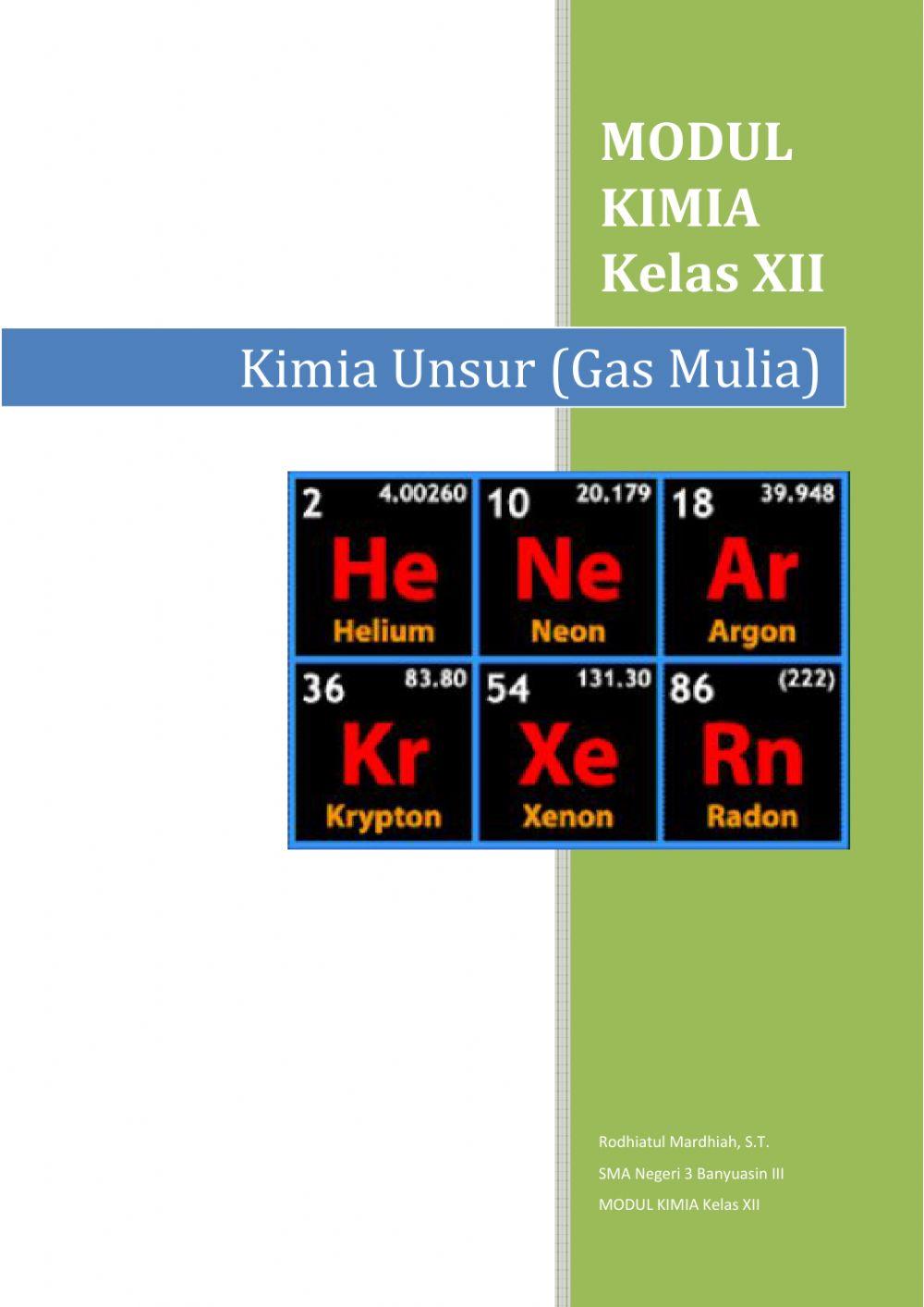 Modul dan LKPD Gas Mulia