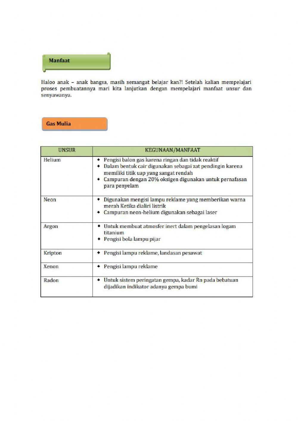 Modul dan LKPD Gas Mulia