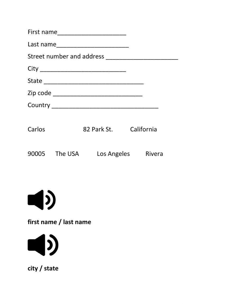 Fill out a form