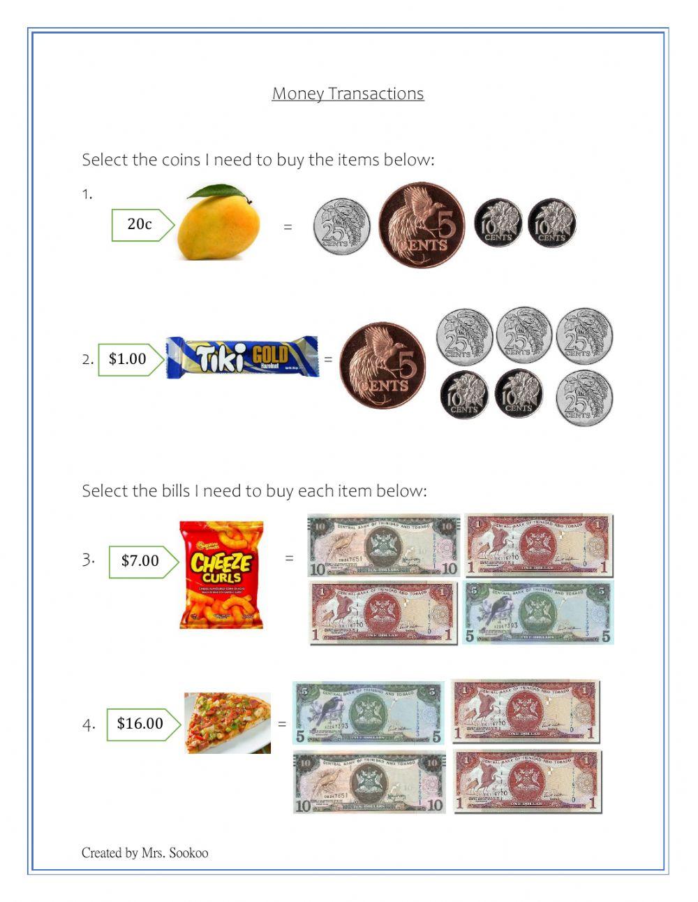 Money Transactions 2