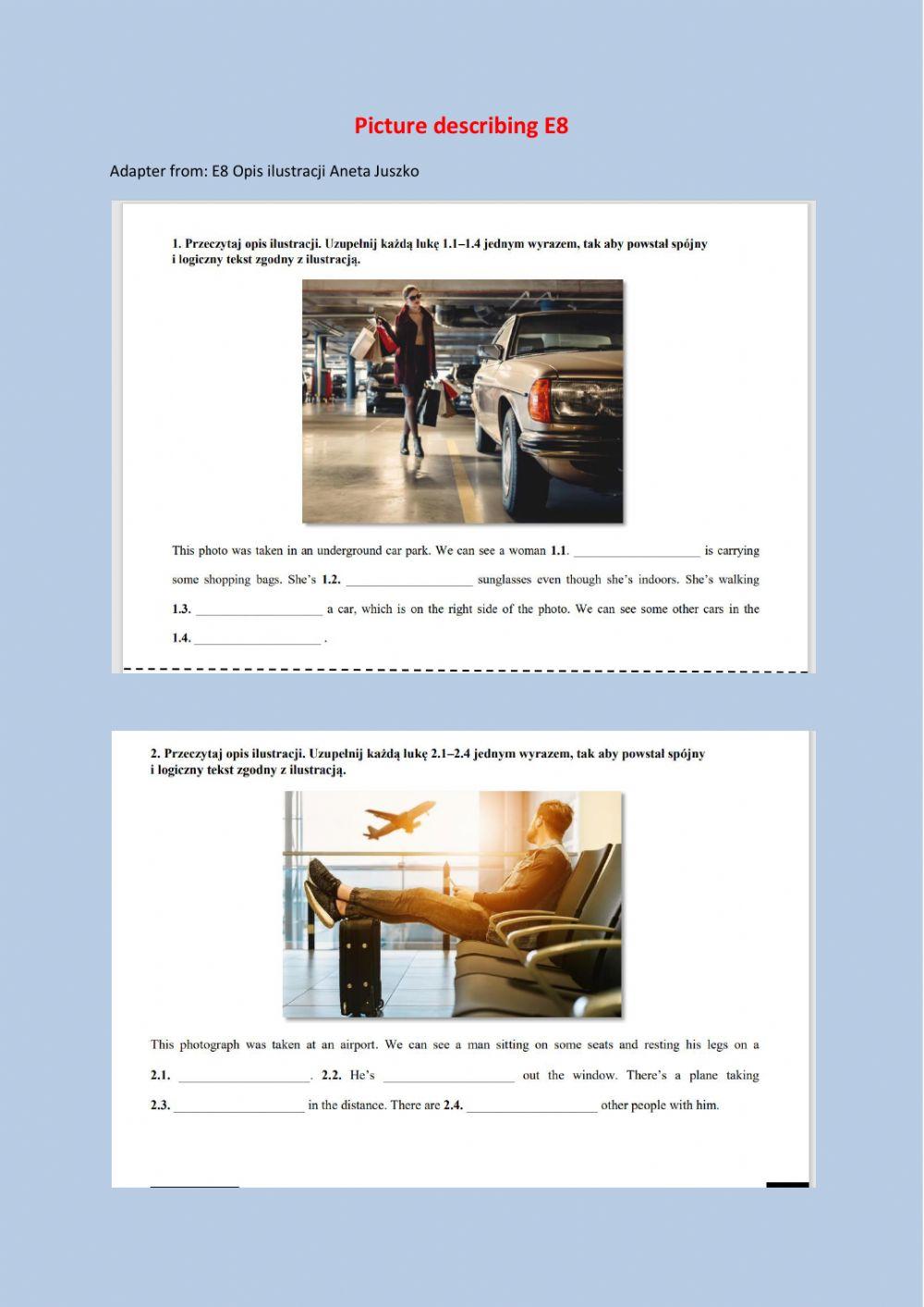 E8 - picture describing