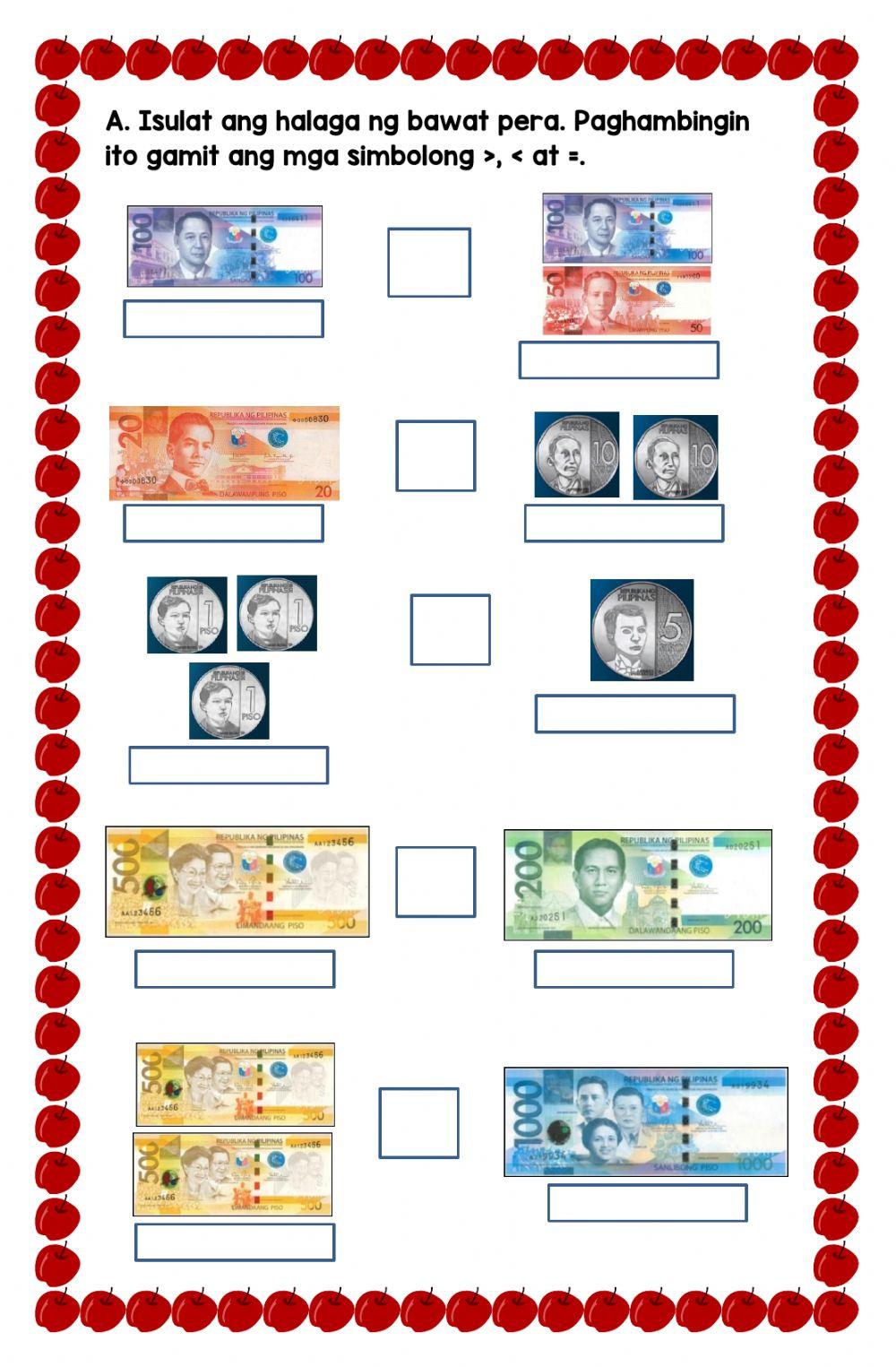 Comparing Philippine Money