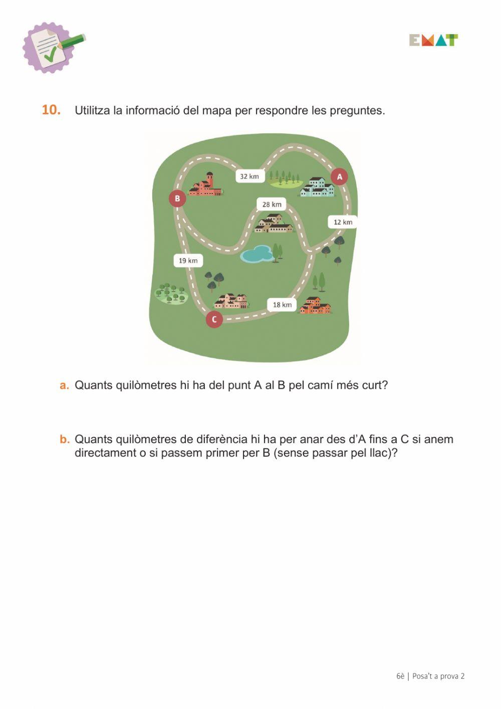 Posa't a prova 2 - 6è - 1-5