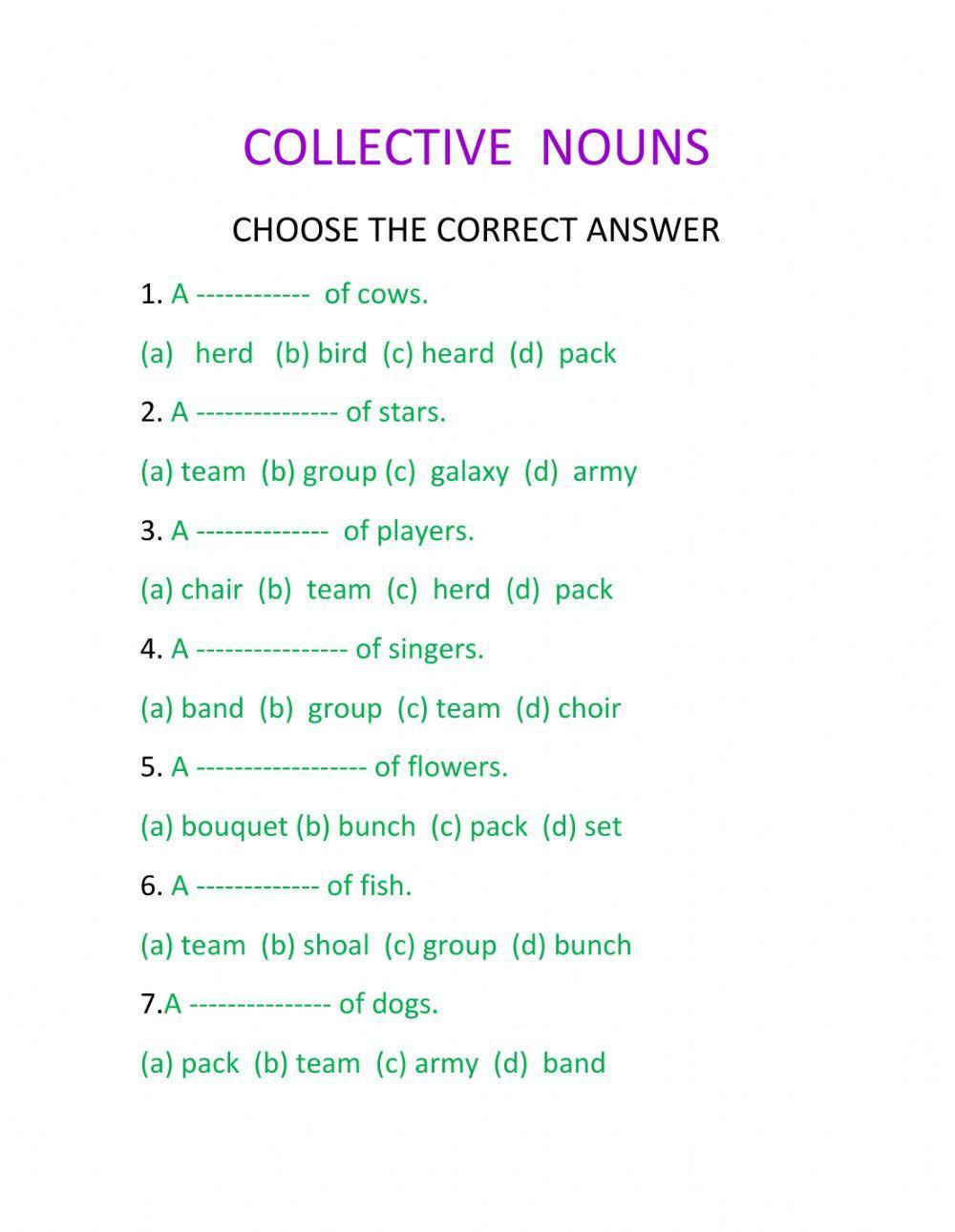Grammar ---nouns
