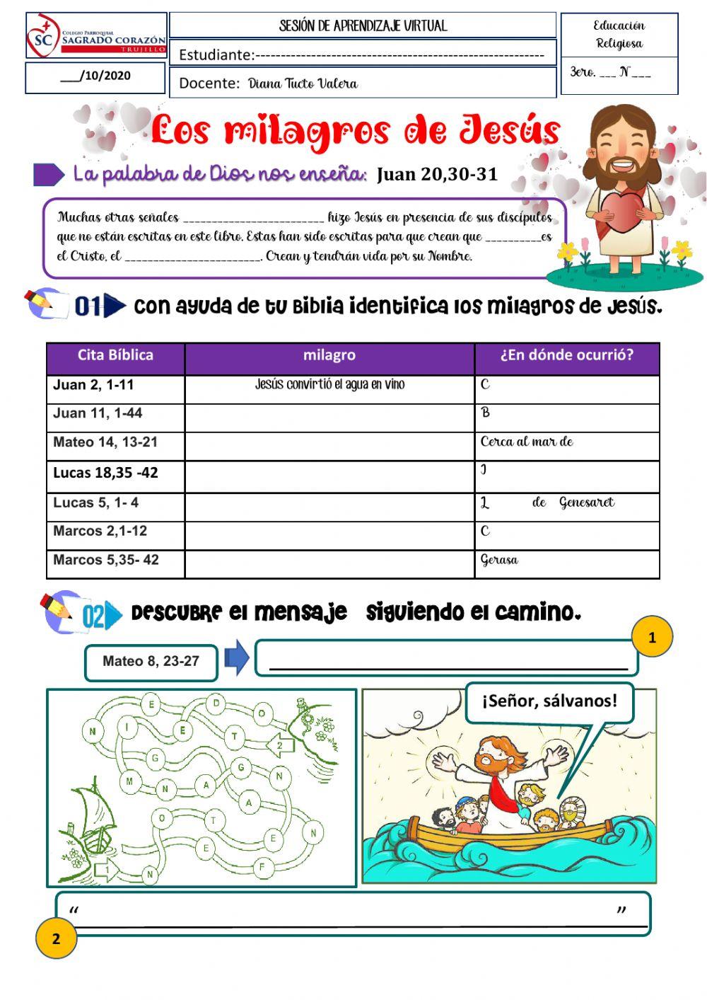 Los milagros de Jesús Los milagros de Jesús