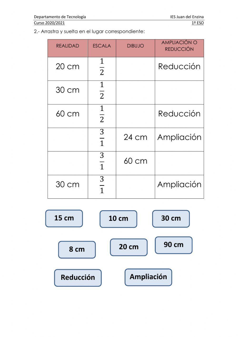 Escalas (ejercicio TEAMS)