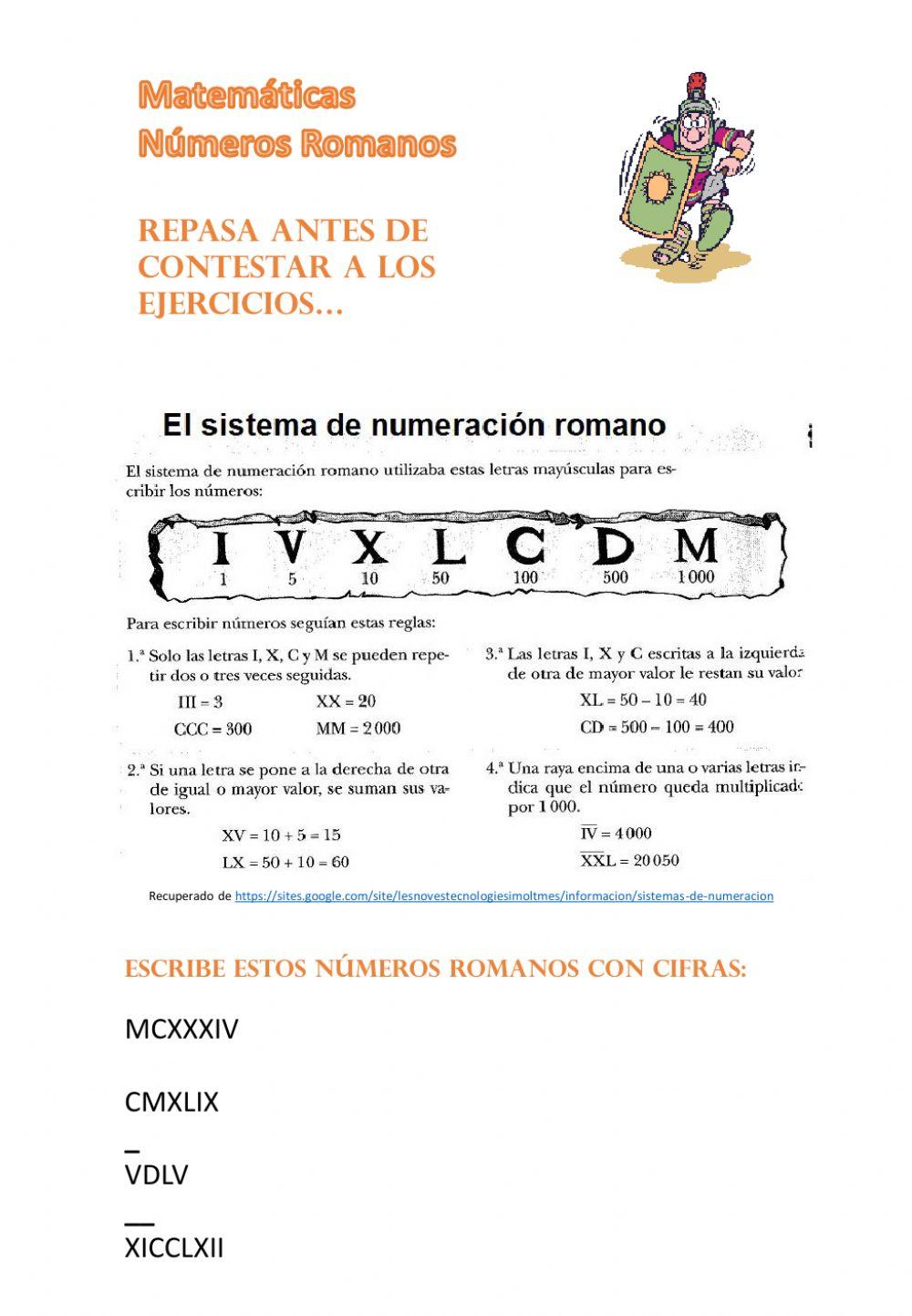 Números Romanos I Números Romanos I