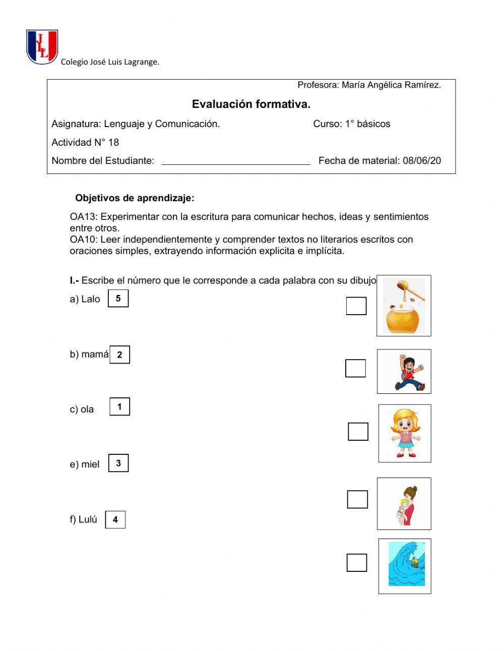 Actividad n° 18 lenguaje interactiva